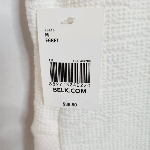 NWT American Rag Top Size Medium White Egret Ruffle V-Neck Sleeveless - Picture 6 of 9